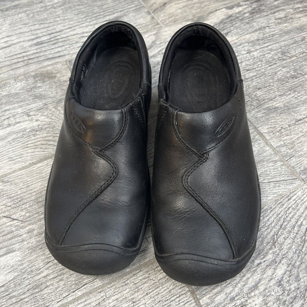 KEEN Utility Slip On Clogs Sz 7.5 Mules Comfort Shoes Womens Work Cap Toe